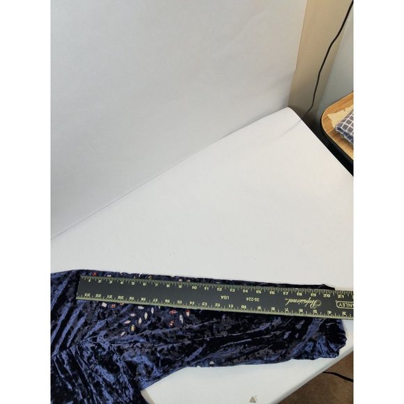 Entro Jacket Womens Size Medium blue Navy cut-out detail super soft zip up loose - Picture 11 of 14